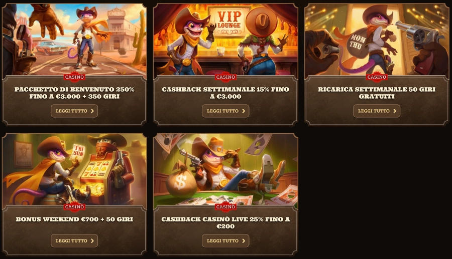 Lizaro casino promozioni