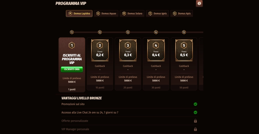Westace casino programma VIP