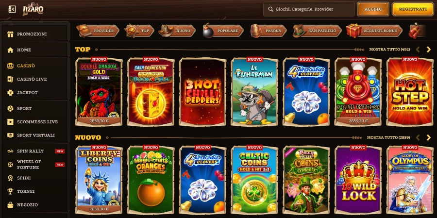 Lizaro slot machine